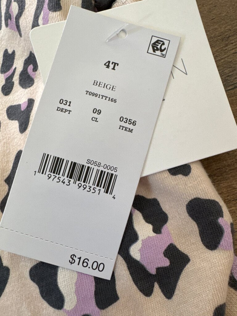 Leopard Print Top for Kids