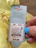 Girls' Light Yellow Pineapple Dress