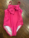 Girls Pink Bow Swimwear