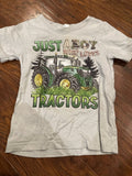 Just a Boy Who Loves Tractors T-Shirt