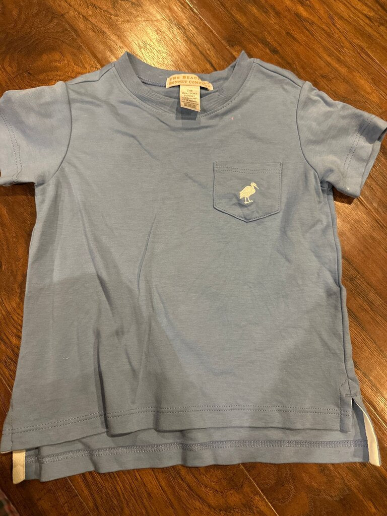 The Brave Bonnet Company Boys' Blue Pocket T-Shirt