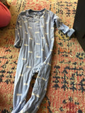 Boys Blue Pajamas with Truck Print