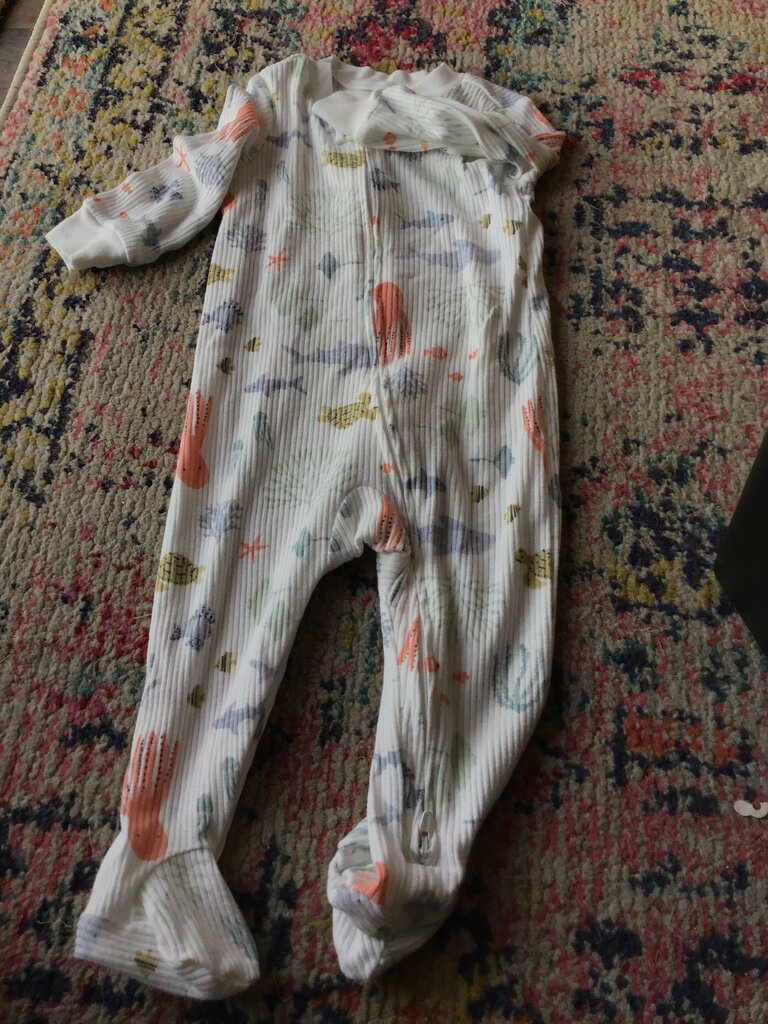 Baby Animals Patterned Footed Pajamas