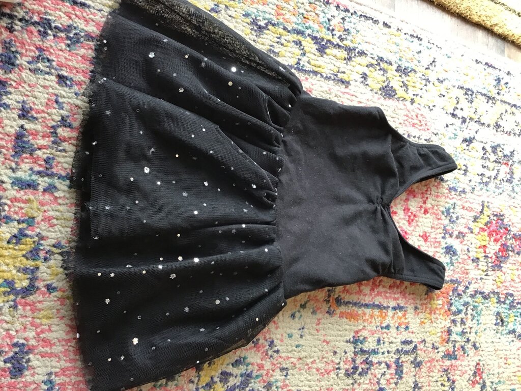Black Tulle Dress with Sparkles