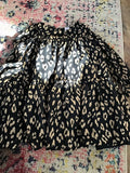 Leopard Print Black Top