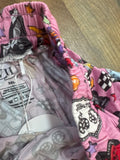 Pink Cars Print Children's Pajama Pants