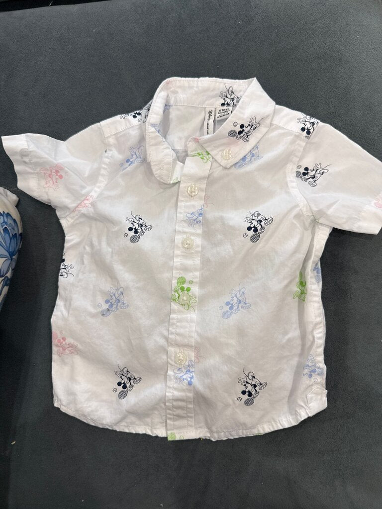 Disney Mickey Mouse Short Sleeve Shirt