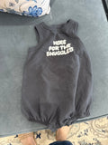 Here For The Snuggles Sleeveless Baby Romper
