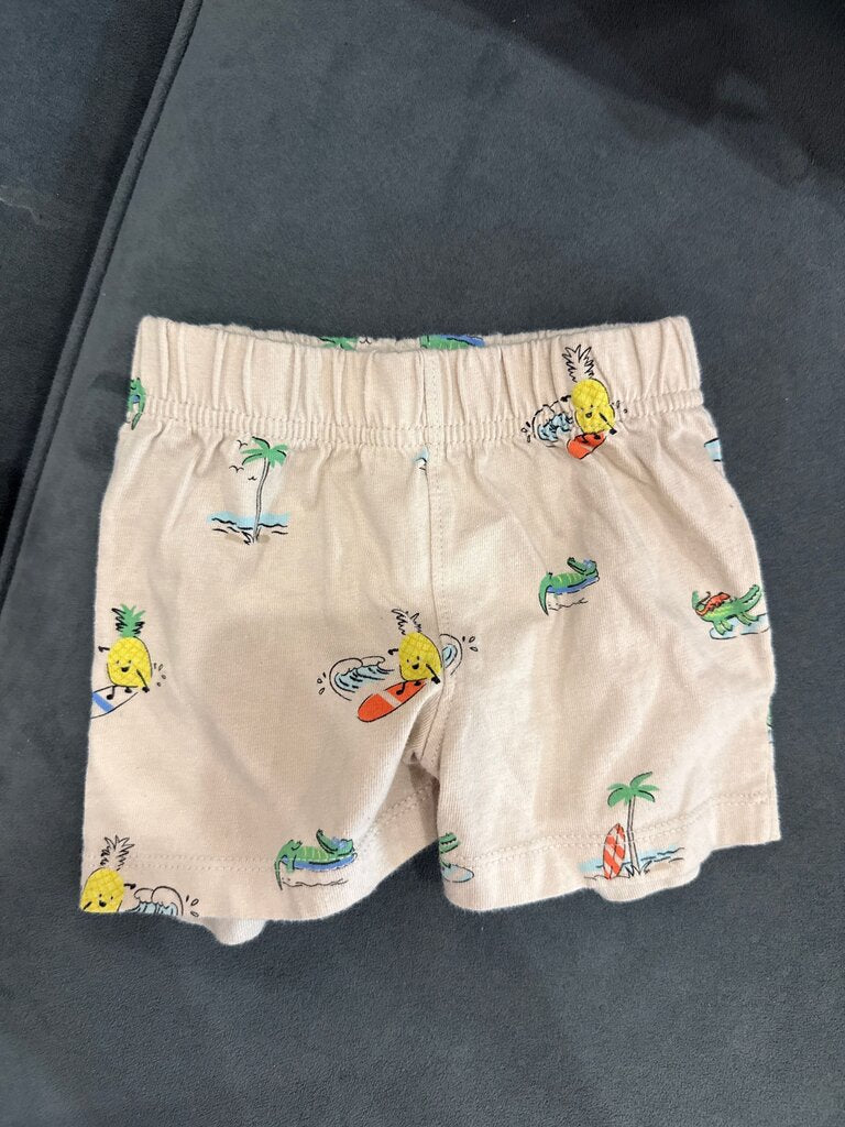 Kids Pineapple Print Swim Shorts