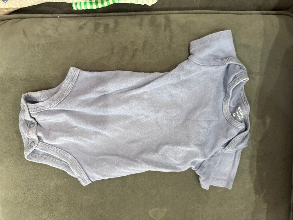 Infant Blue Short Sleeve Onesie