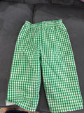Green Gingham Checkered Pants