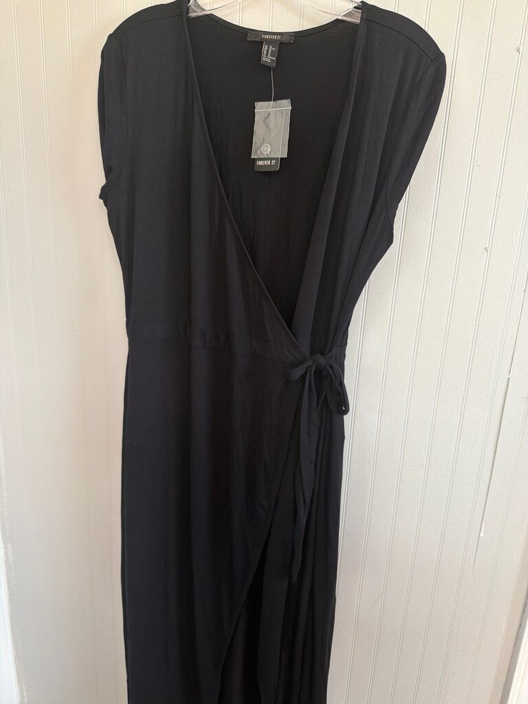 Forever 21 Black Wrap Jumpsuit