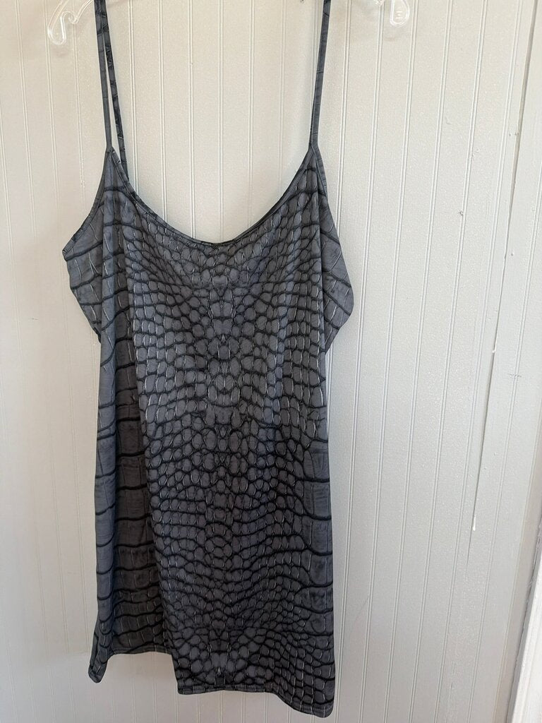 PrettyLittleThing Crocodile Print Camisole Dress