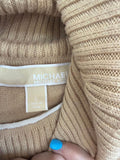 Michael Kors Tan Oversized Hooded Sweater