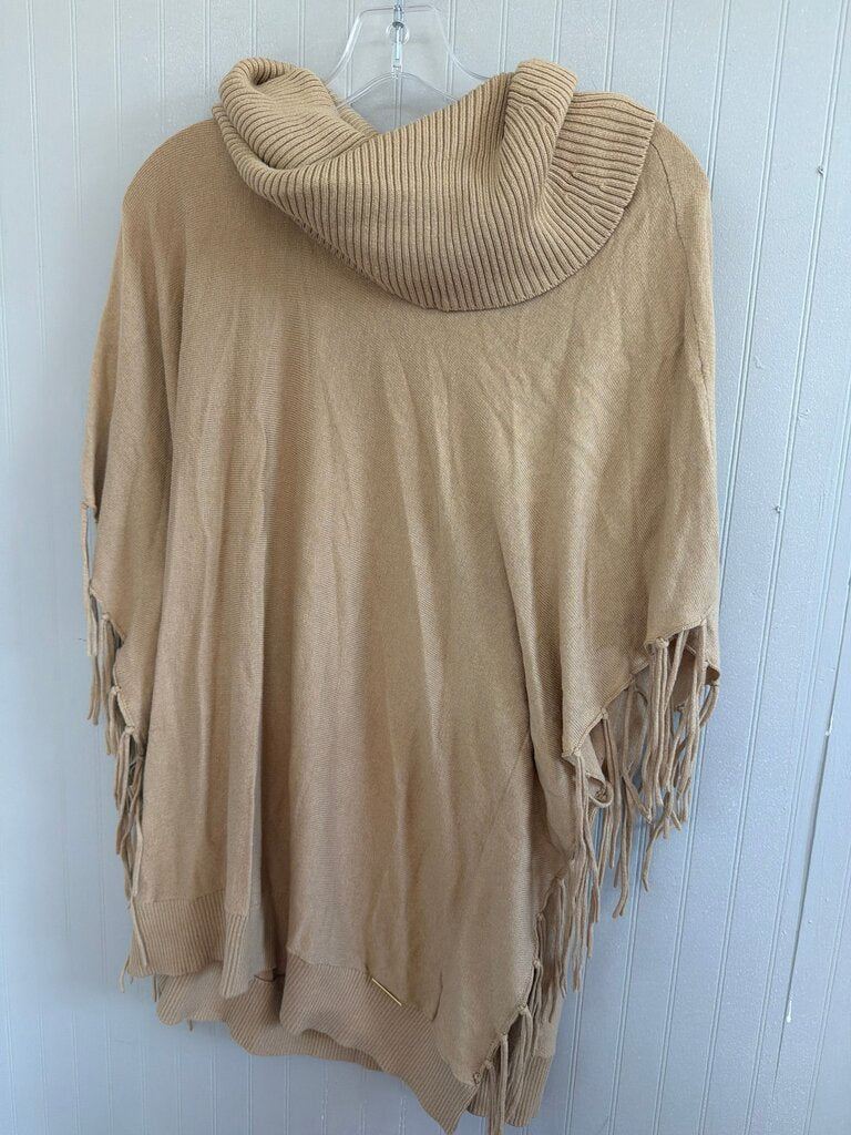 Michael Kors Tan Oversized Hooded Sweater