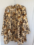 Violet Sky Leopard Print Kimono