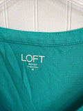 LOFT Outlet Teal V-Neck Top