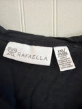 Rafaella Women's V-Neck Black Top