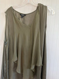 Simply Vera Vera Wang Women's Olive Green Blouse