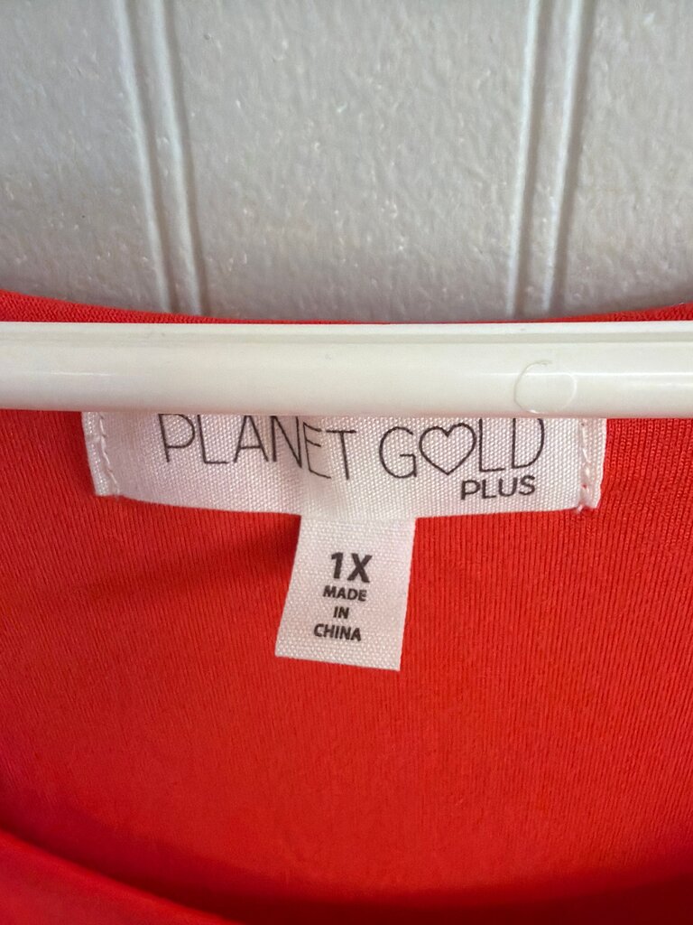 Planet Gold Plus Size Red Dress