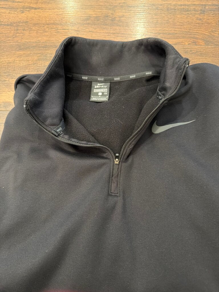 Nike Dri-FIT Black Half-Zip Pullover