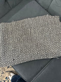 Black and White Chevron Pattern Blanket