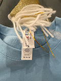 Light Blue Sweatshirt with Bow Design