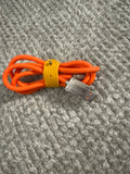 Orange USB Charging Cable