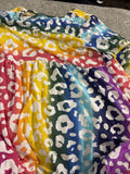 Rainbow Leopard Print Dress