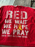 Red T-Shirt Remember Everyone Deployed