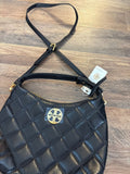 Tory Burch Black Quilted Leather Crossbody Bag