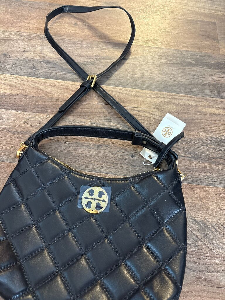 Tory Burch Black Quilted Leather Crossbody Bag