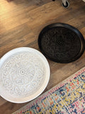 Decorative Round Serving Trays Set