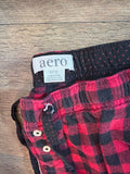 Aero Red and Black Plaid Sleep Pants