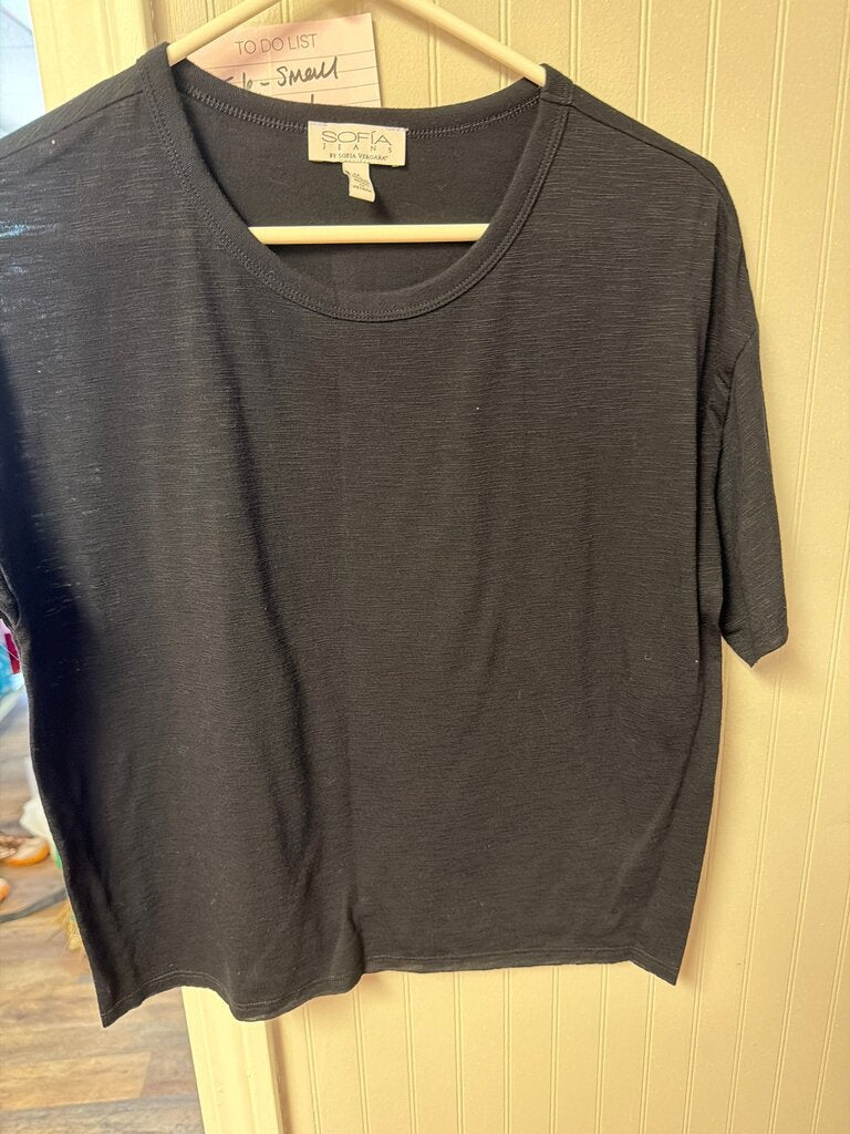 Sofia Jeans by Sofia Vergara Black T-Shirt