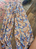 Floral Print Wide Leg Pants