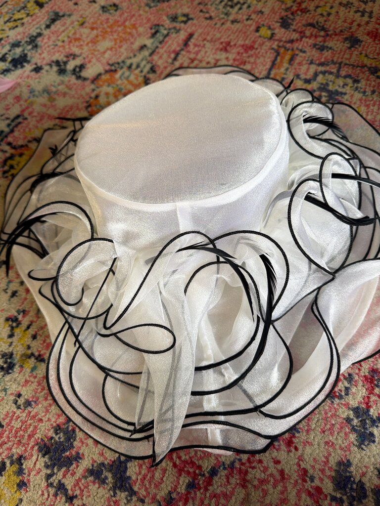 Whittall & Shon White Decorative Hat