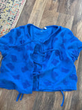 Blue Bear Patterned Top