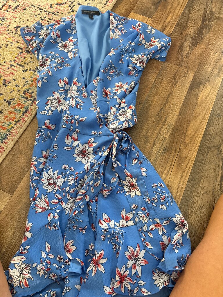 Banana Republic Floral Wrap Dress