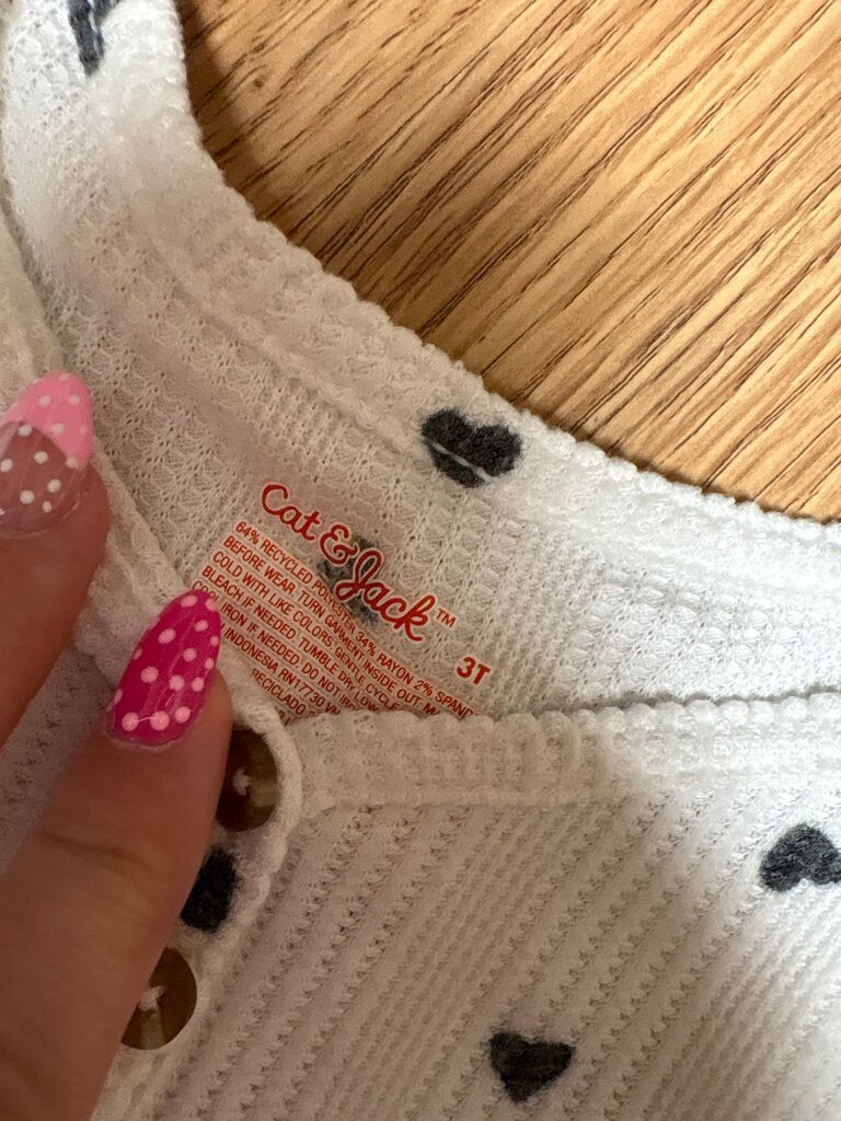 Cat & Jack Heart Print Top