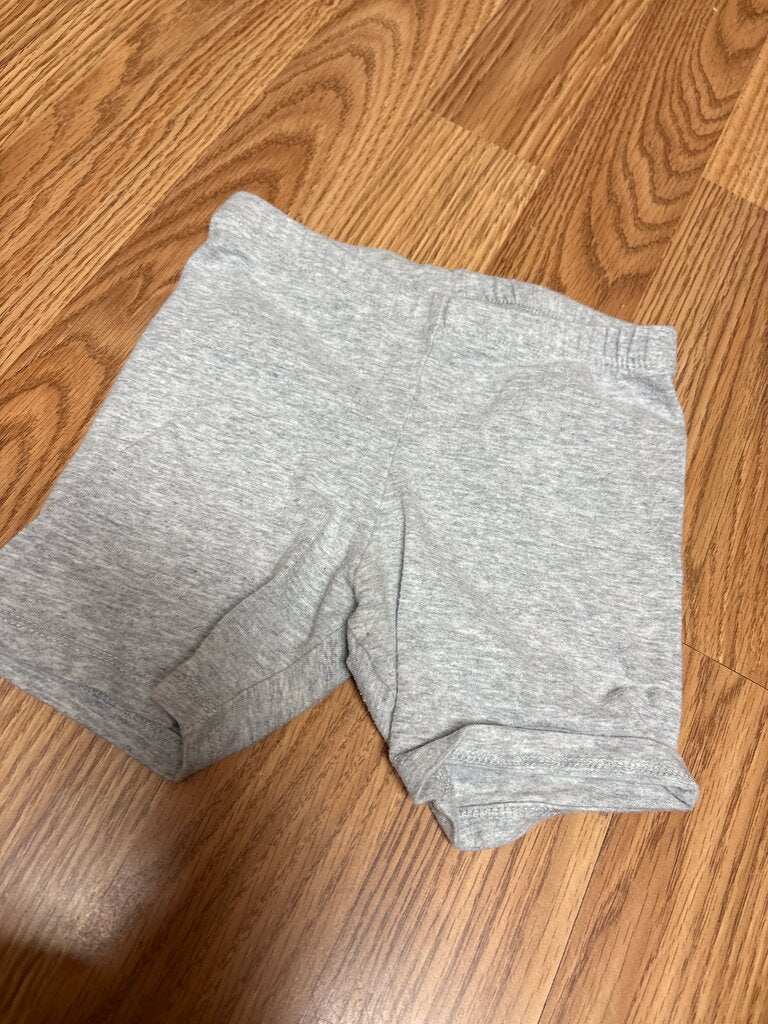 Gray Cotton Shorts