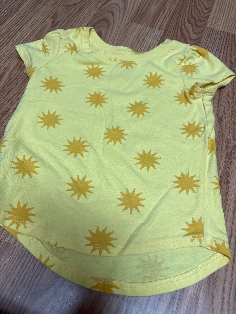 Cat & Jack Yellow Sun Graphic Tee