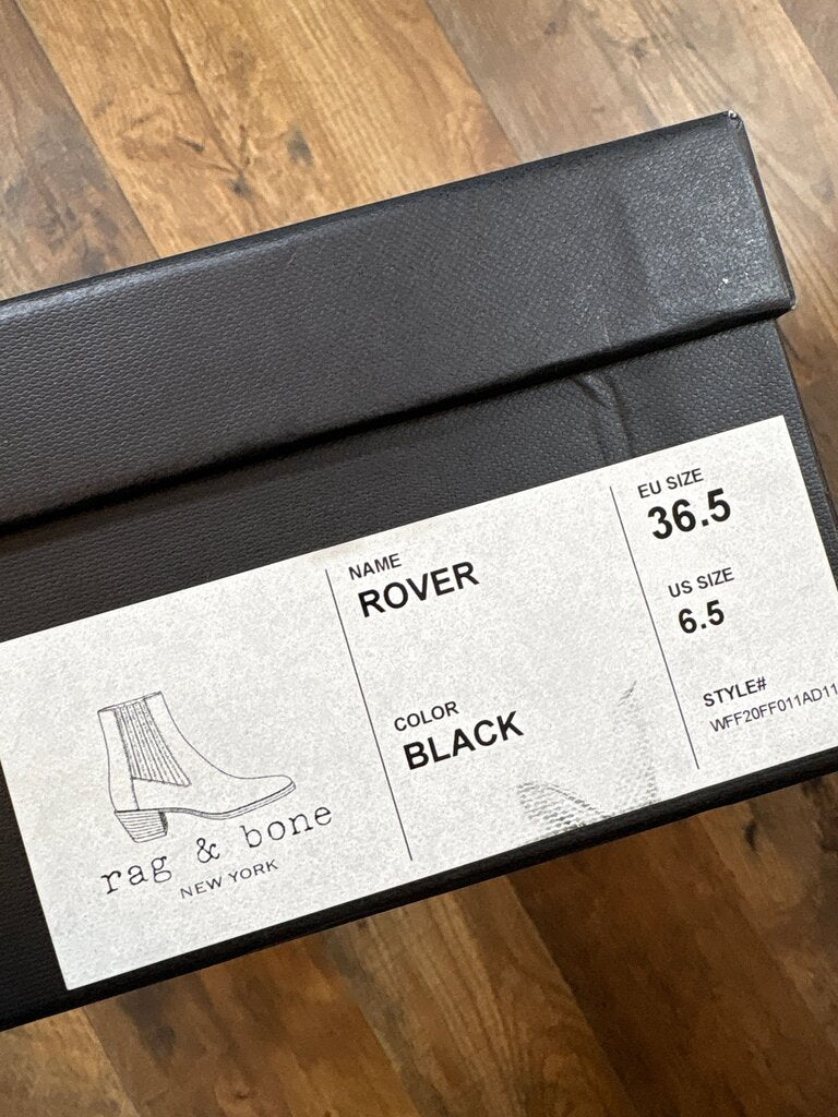 rag & bone Rover Black Ankle Boots