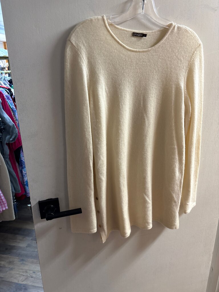 J. McLaughlin Cream Long Sleeve Top