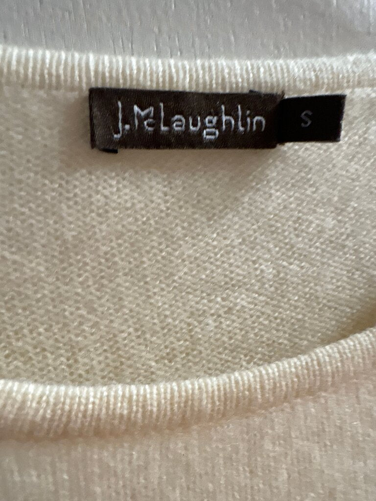 J. McLaughlin Cream Long Sleeve Top