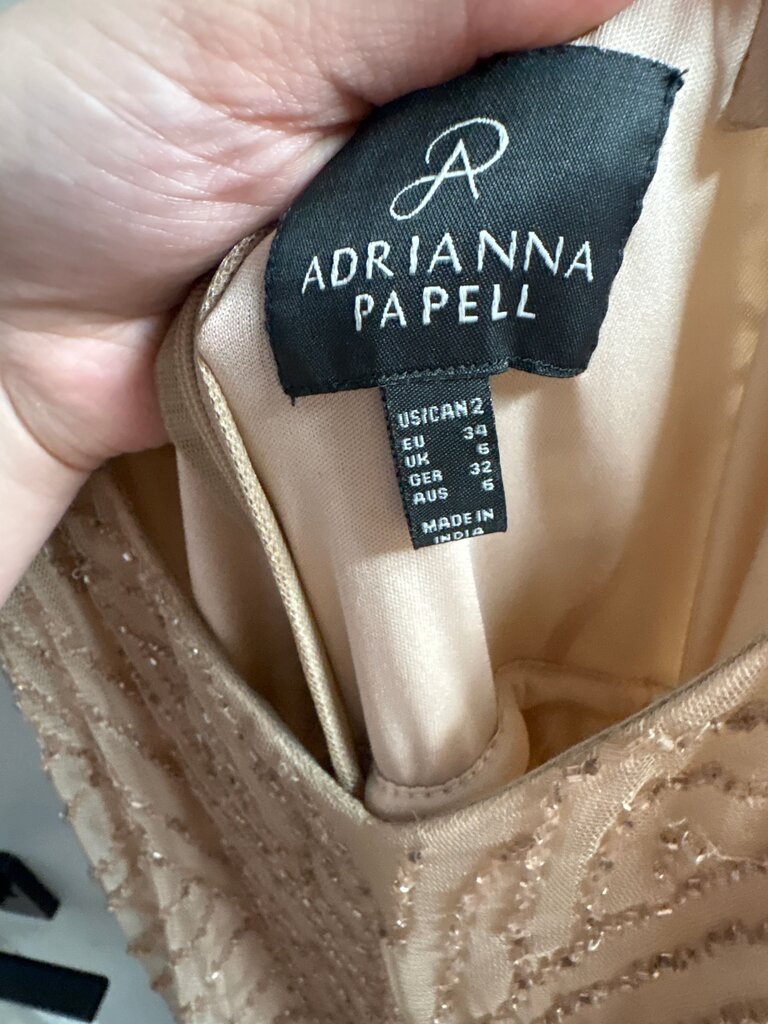 Adrianna Papell Beaded Evening Gown