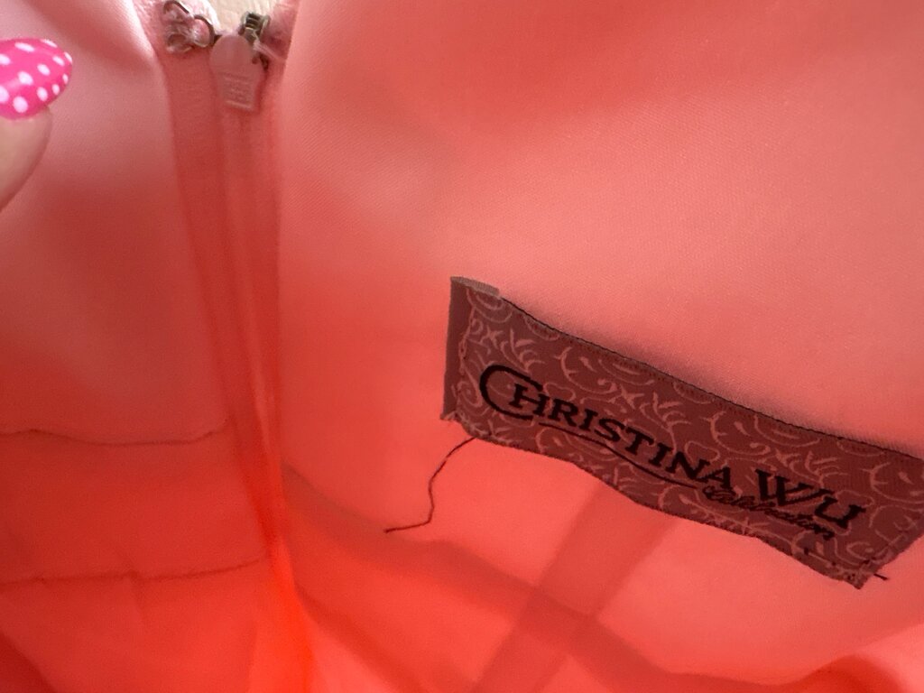 Christina Wu Women's Long Pink Dress