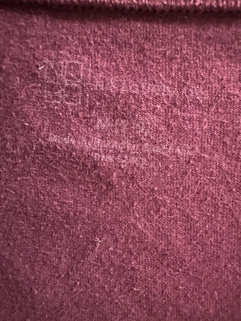 Women's Burgundy Basic V-Neck T-Shirt