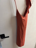 Rust Red Spaghetti Strap Dress