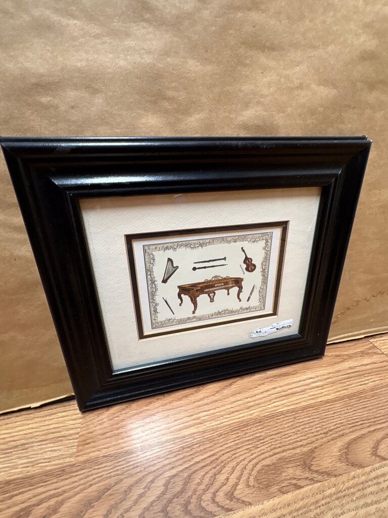 Framed Musical Instruments Art Print